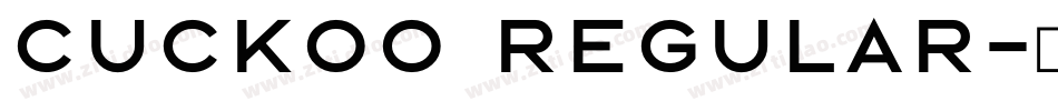 Cuckoo Regular字体转换